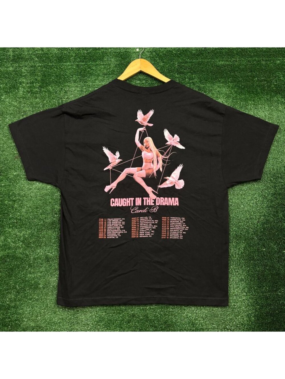 Cardi B Caught In The Drama Hip-Hop T-Shirt Size Extra Large